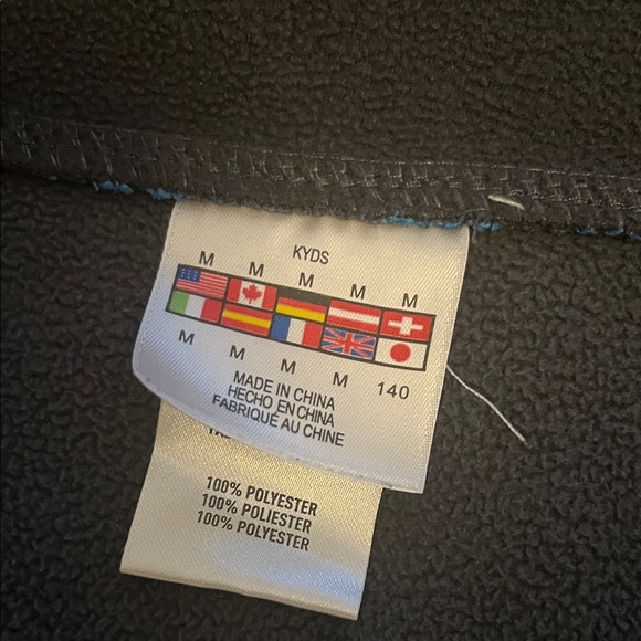 Spyder Blue and Black Kids Jacket - Picture 6 of 9